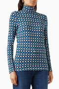 Livigno Printed Top in Viscose-knit