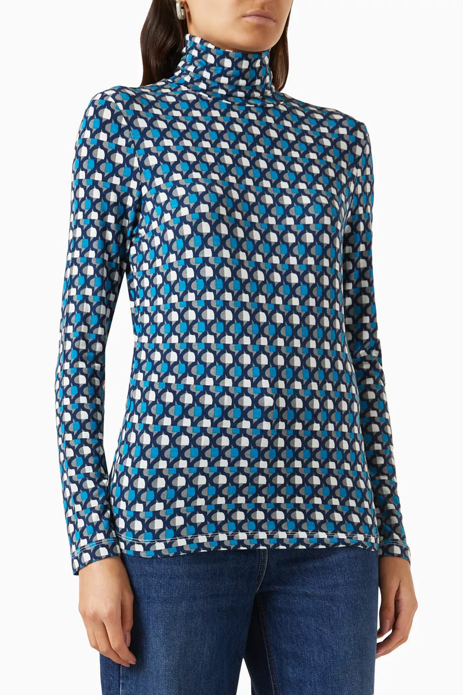 Livigno Printed Top in Viscose-knit