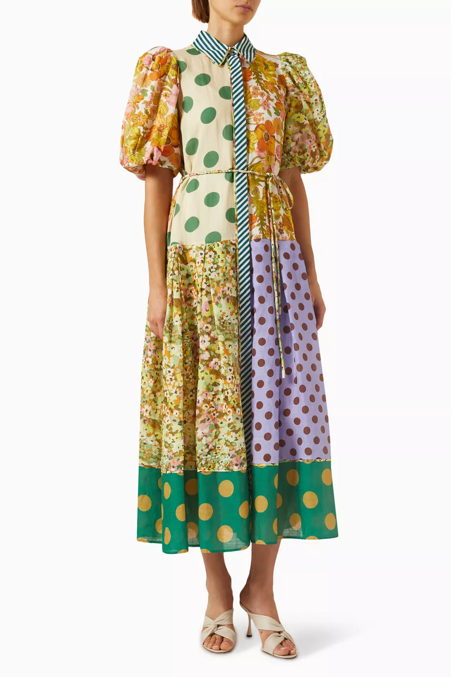 Finn Floral Print Shirtdress in Ramie