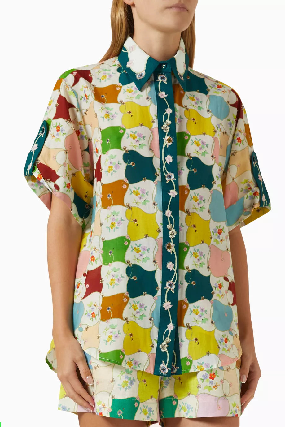 Everly Organized Shirt in Silk-cotton