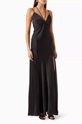 Fissione Maxi Slip Dress in Satin