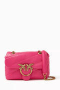 Love Baby Puff Bag in Quilted Leather