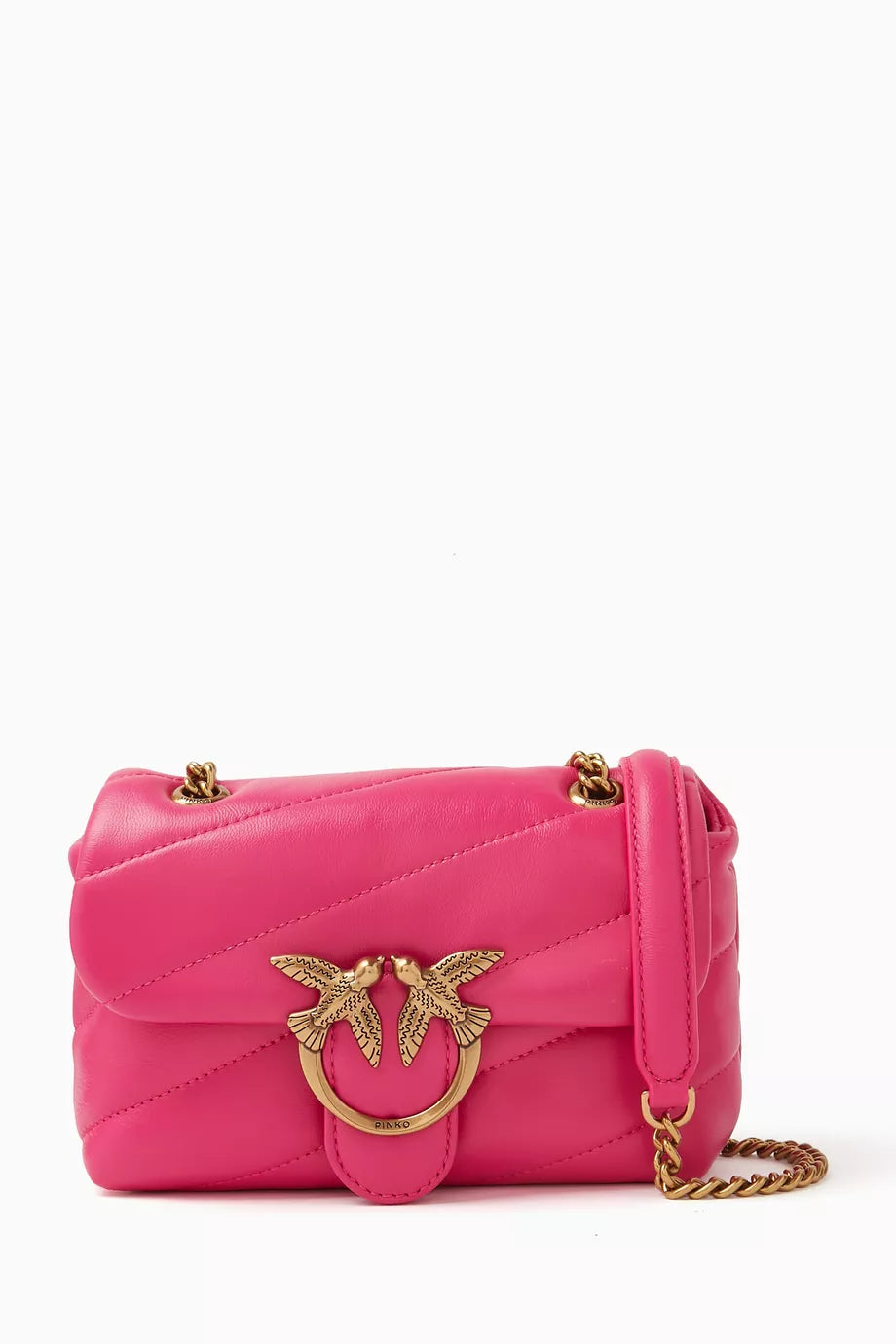 Love Baby Puff Bag in Quilted Leather