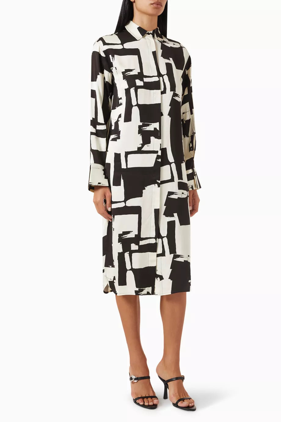 Berry Printed Dress in Viscose