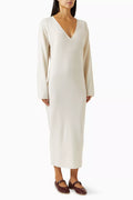 Cocoon Sweater Maxi Dress in Wool-knit
