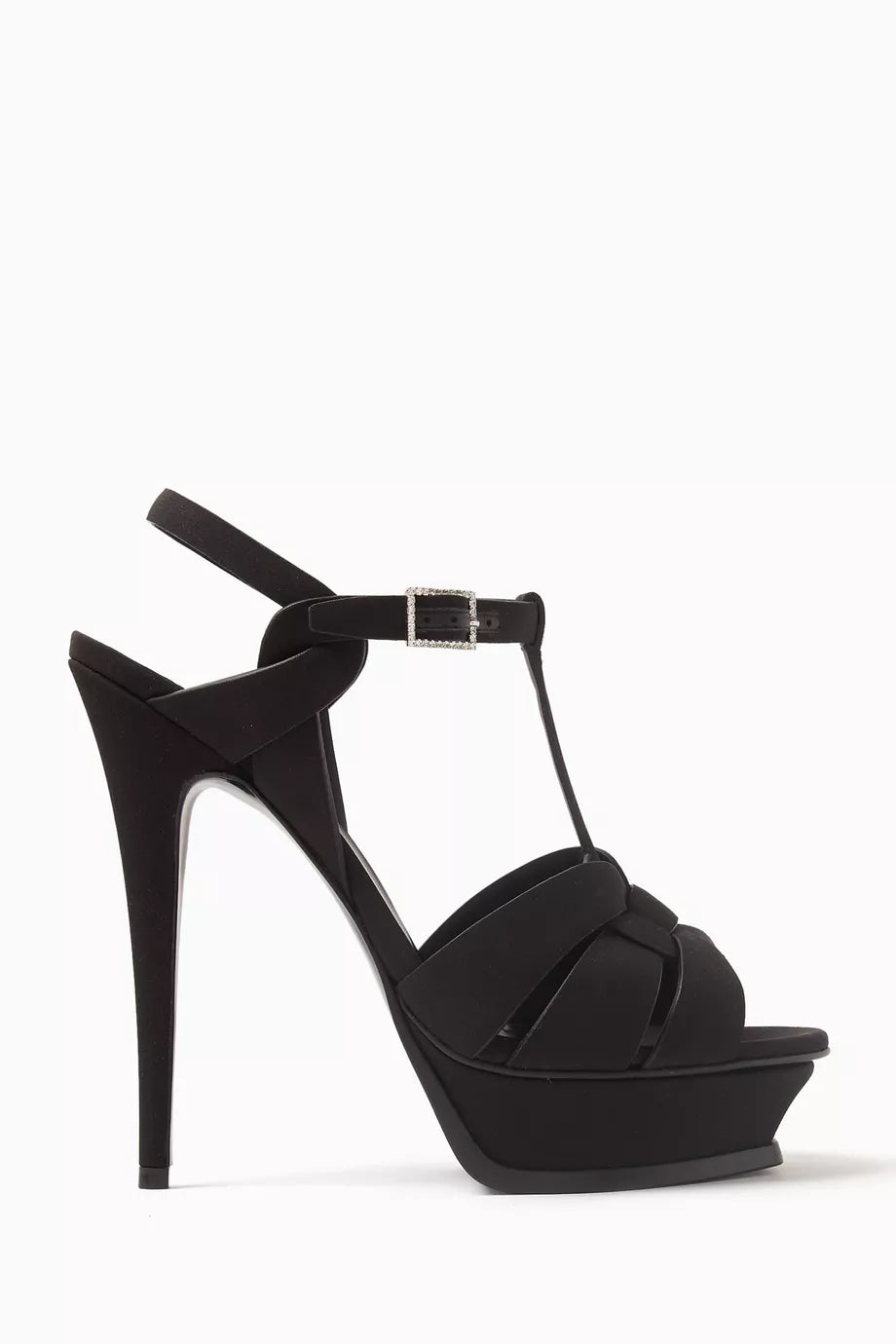 Tribute 105 Platform Sandals in Crêpe de Chine