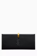 Daria Minaudière Clutch in Brushed Leather