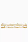 Cassandre Crystal Multi-Chain Bracelet in Brass