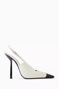 Ines 100 Slingback Pumps in Satin