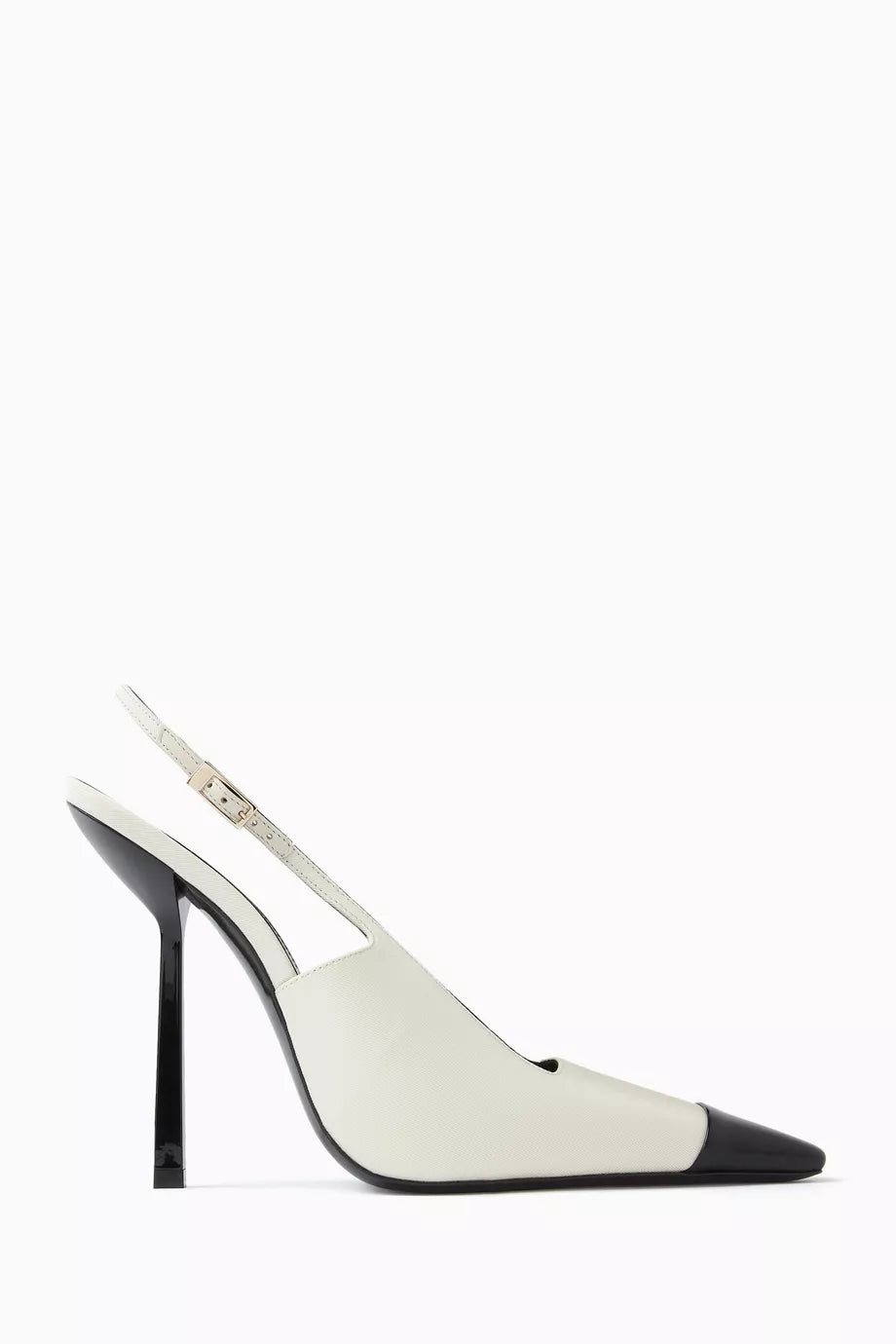 Ines 100 Slingback Pumps in Satin