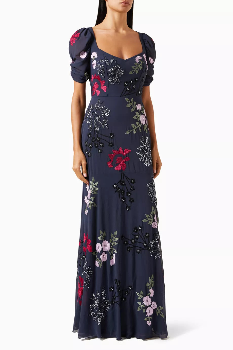 Floral Embroidered Maxi Dress