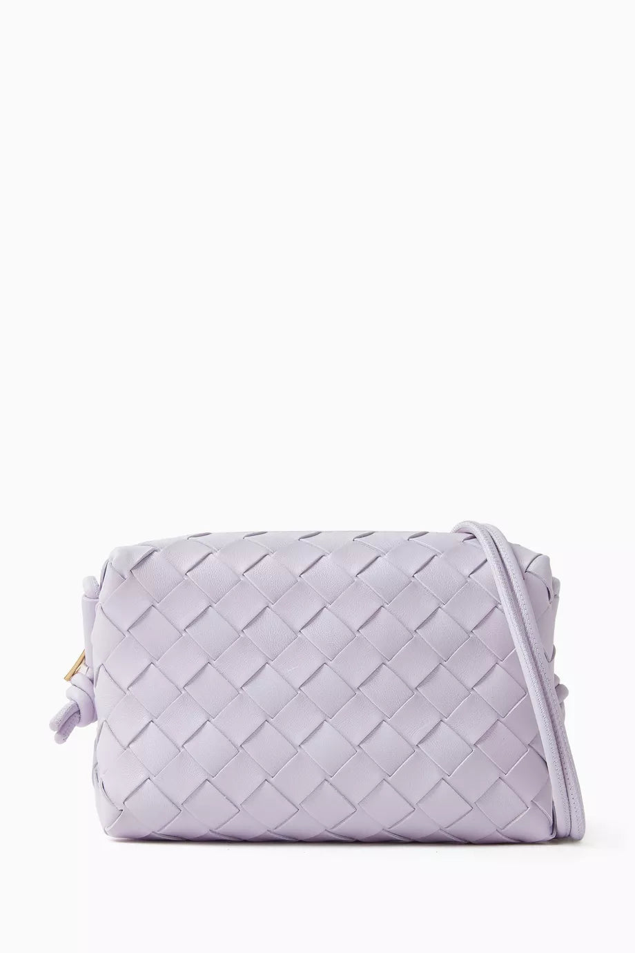 Mini Loop Camera Bag in Intrecciato Leather