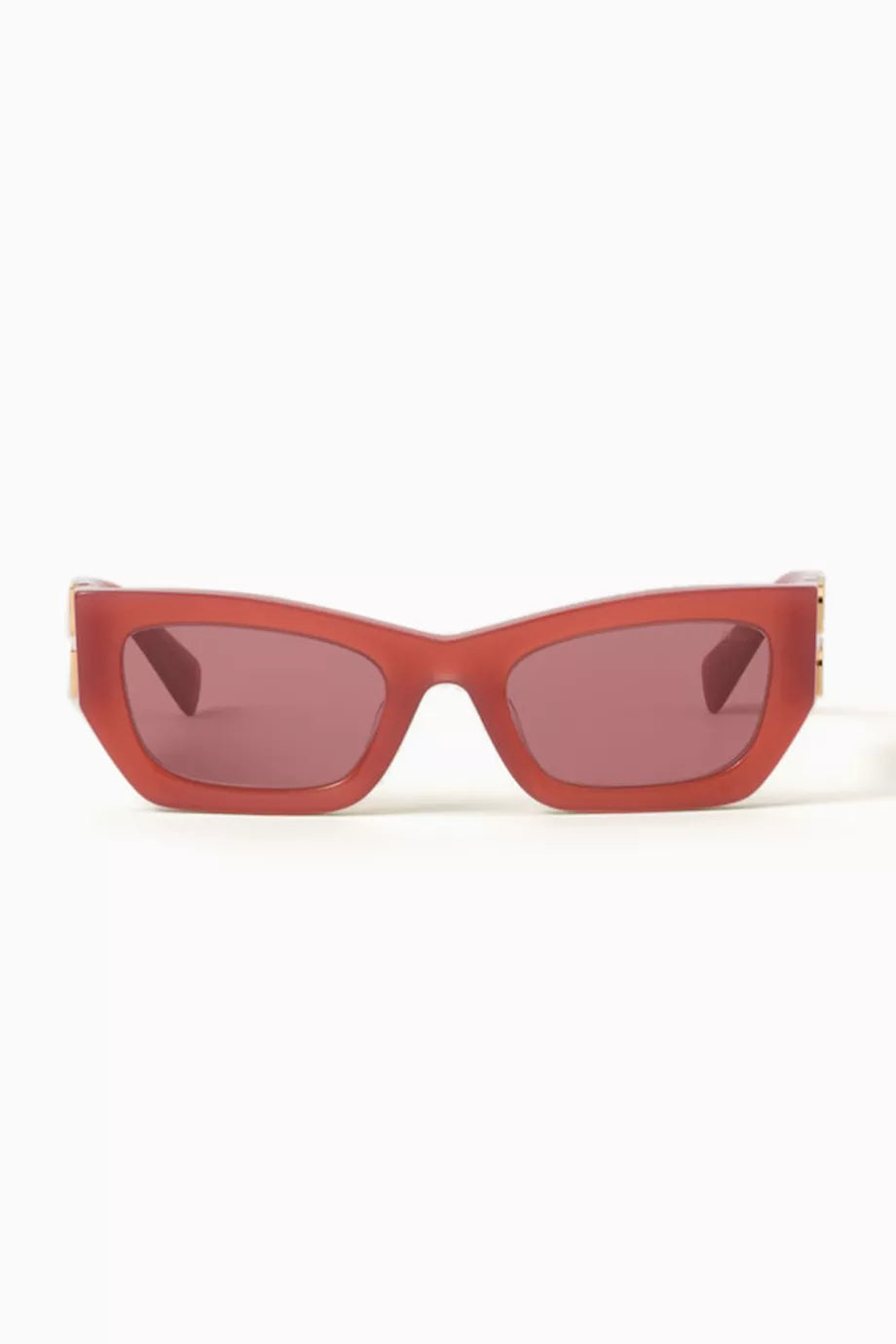 Logo Rectangular Sunglasses in Acetate