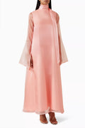 Cloche Maxi Dress in Ombré Organza