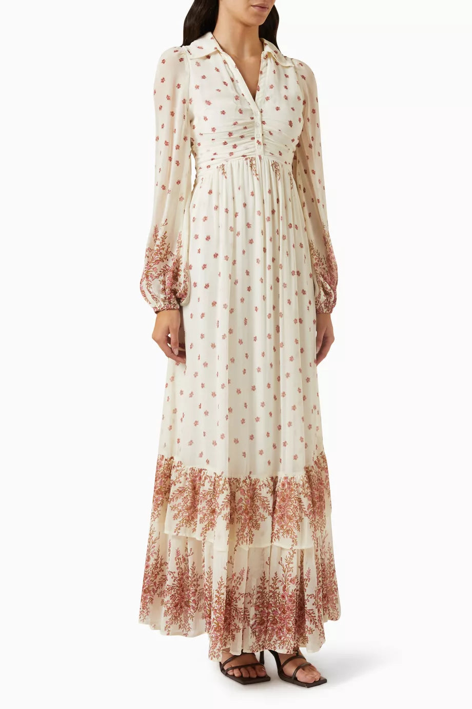 Maxi Shirt Dress in Georgette