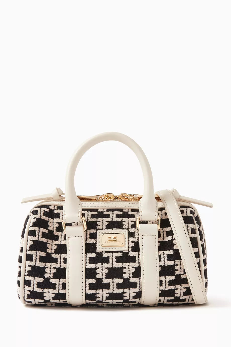 Mini Bauletto Travel Bag in Monogram-jacquard