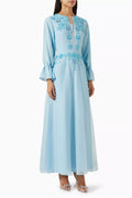 Floral Bead-embellished Dress in Organza