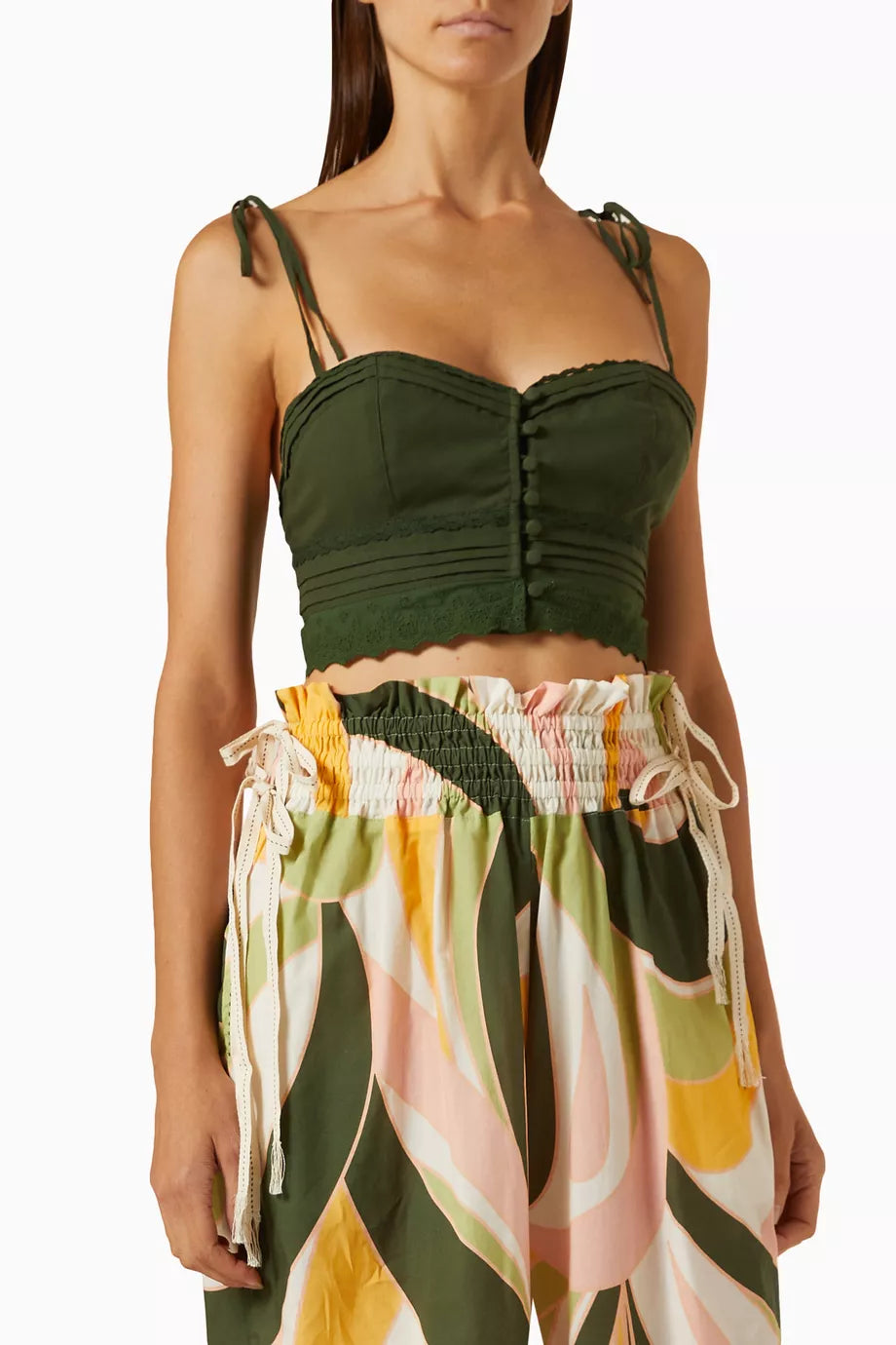 Ariel Vitreo Crop Top in Cotton