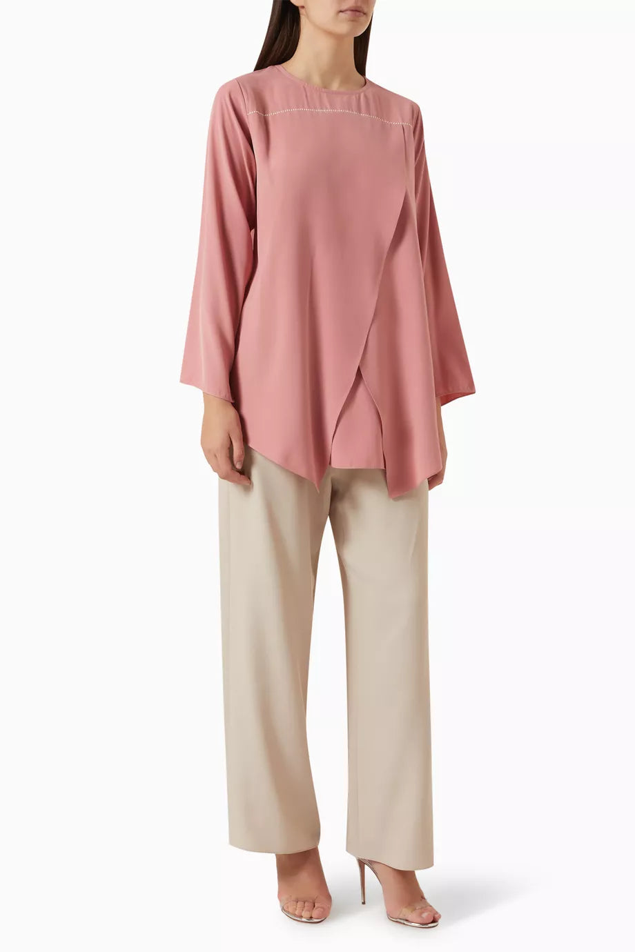 2-piece Embellished Top & Pants Set