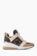 Georgie Lace-up Sneakers in Empire Logo Jacquard