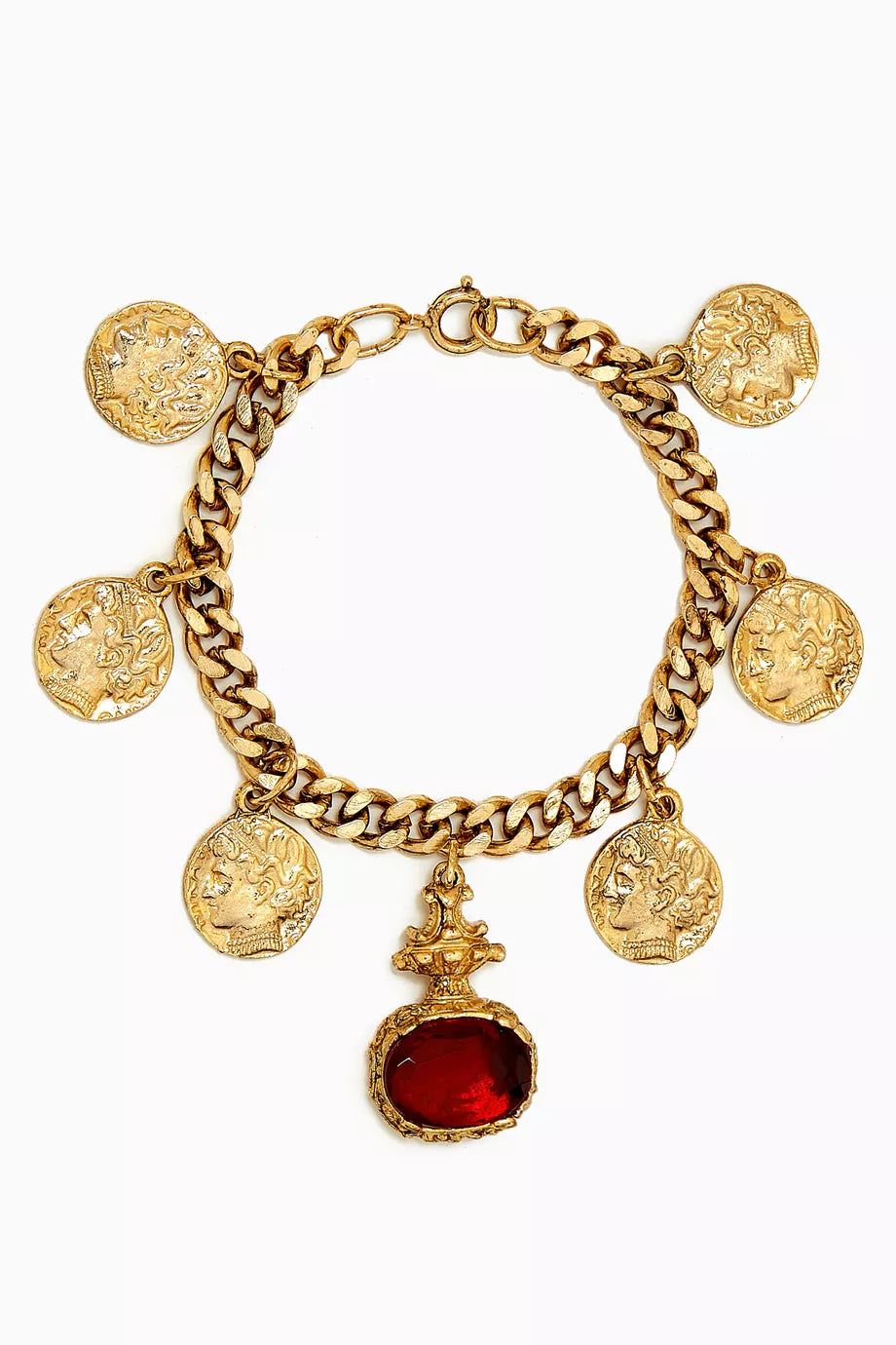 Rediscovered 1980s Vintage Charm Bracelet