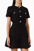 Flared Mini Dress in Cotton-blend