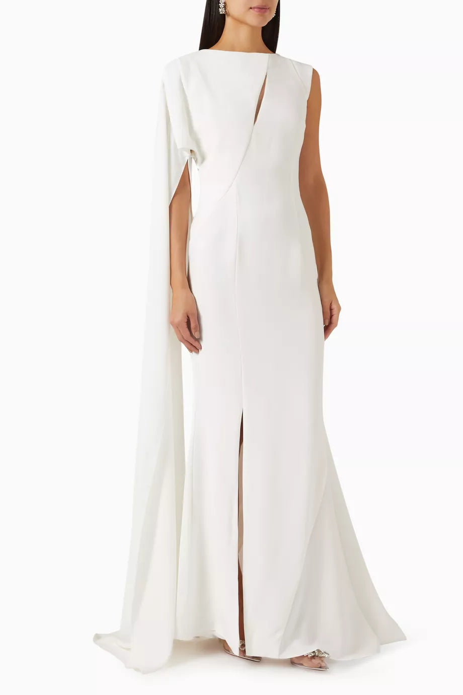 Mantella-shoulder Maxi Dress