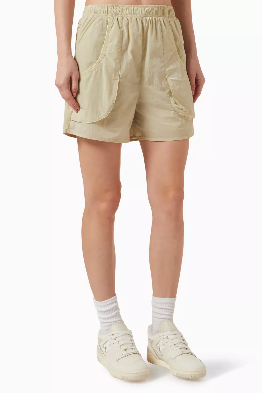 Devan Blocked Shorts in Nylon-mesh