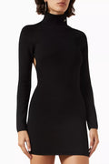 Cassan Backless Mini Dress in Viscose-nylon
