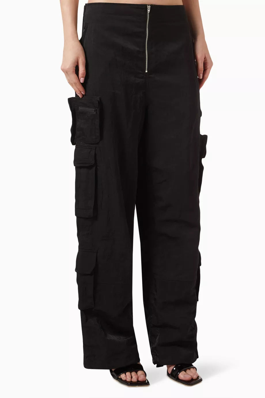 Allyn Mid-rise Cargo Pants in Nylon