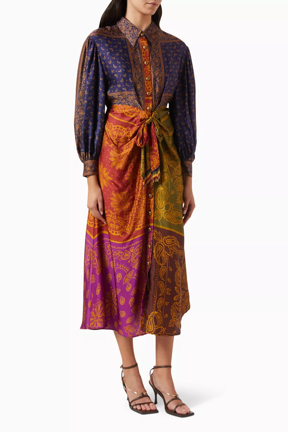 Bandana Dream Midi Shirt Dress