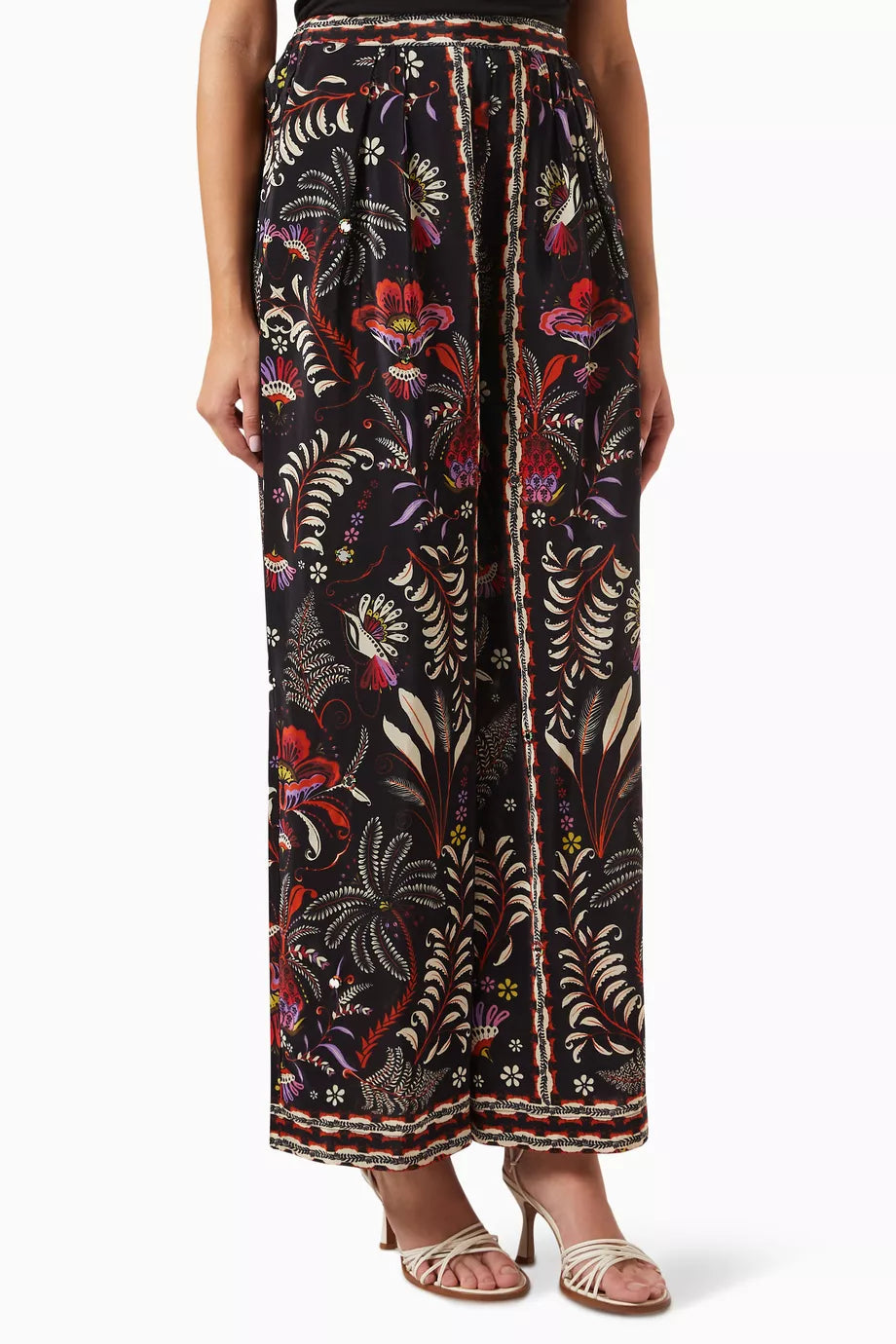 Garden Mirror Trim Pants in Viscose