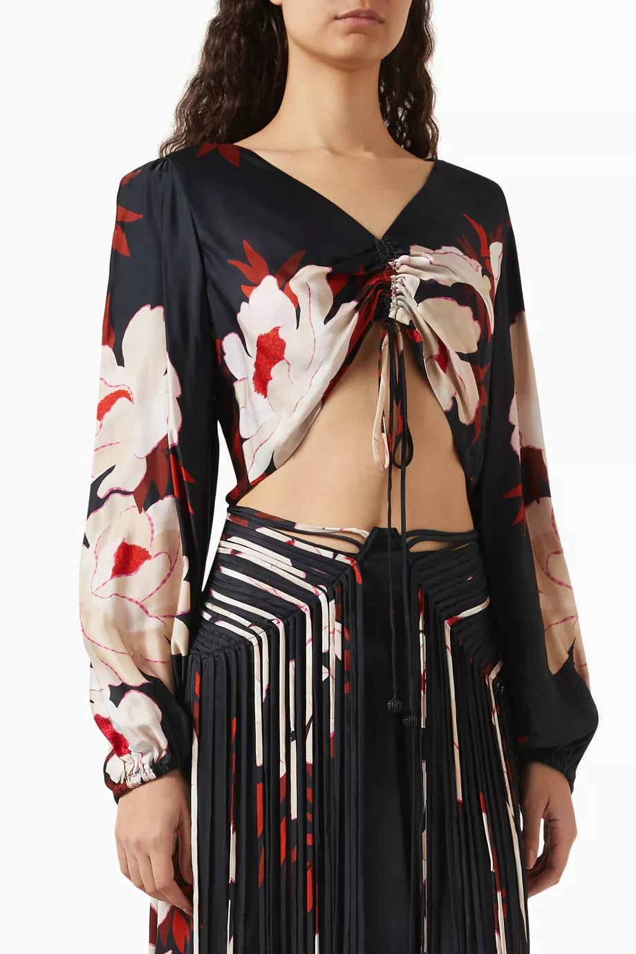 Peony Long-sleeve Blouse