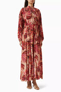 Floral Tapestry Maxi Dress in Viscose