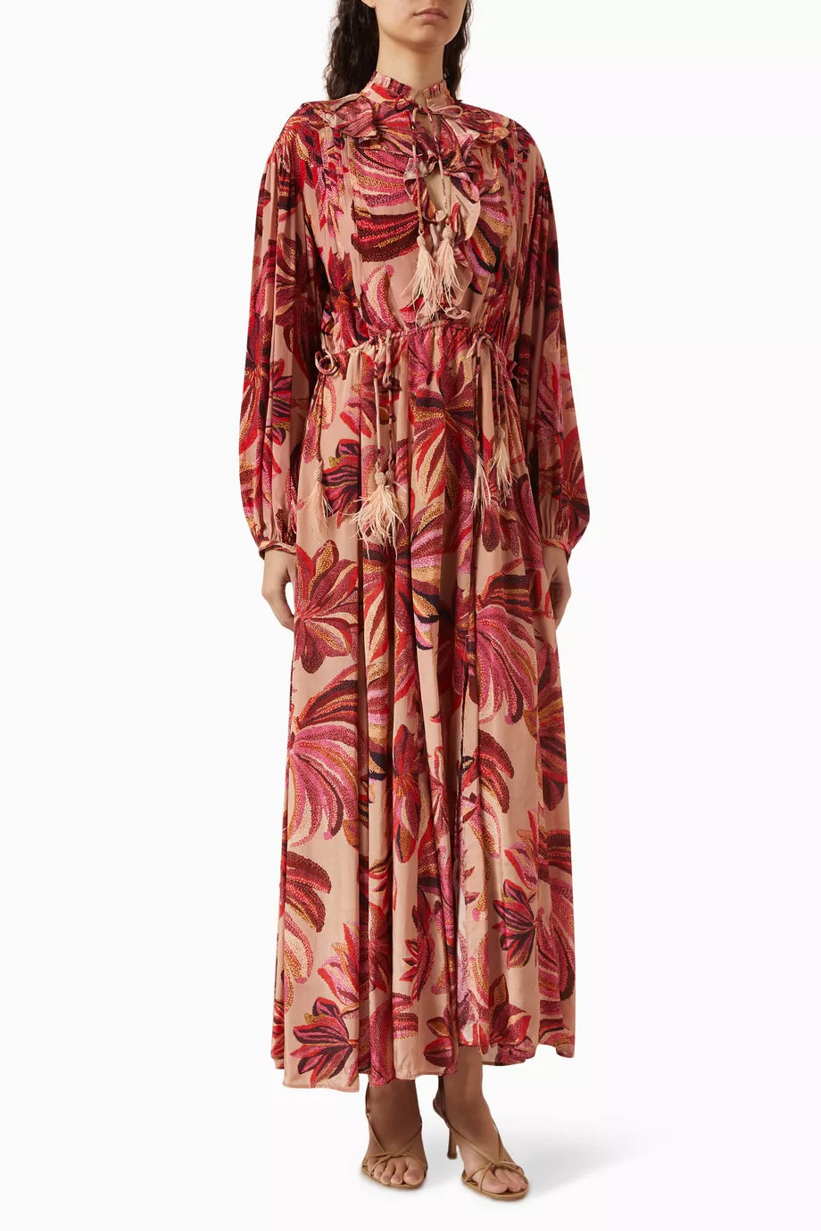 Floral Tapestry Maxi Dress in Viscose