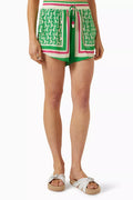 Pineapple Scarf Shorts in Viscose