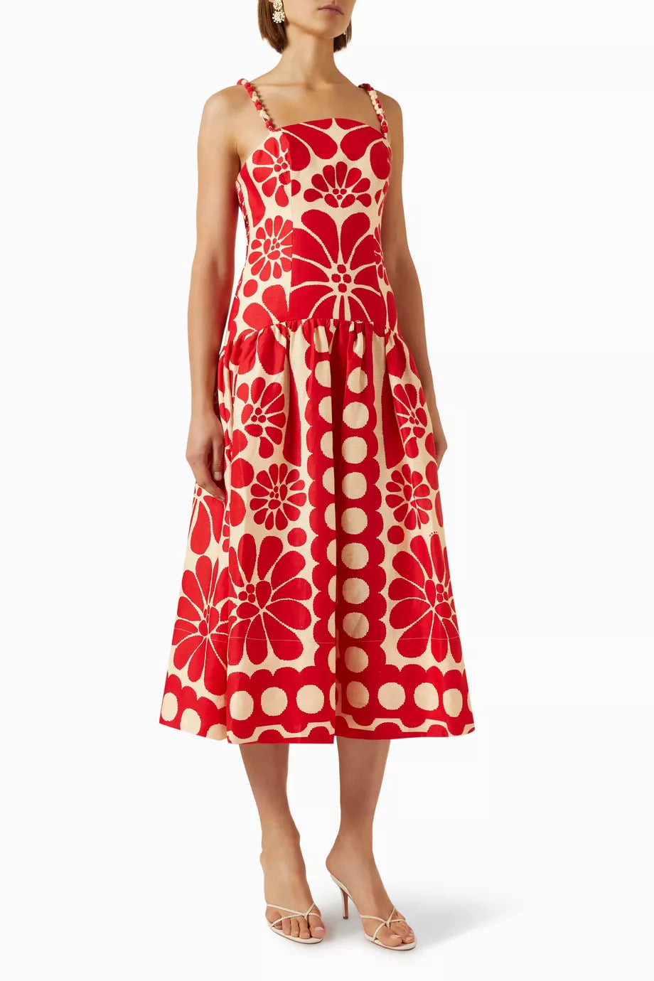 Palermo Sleeveless Midi Dress in Linen