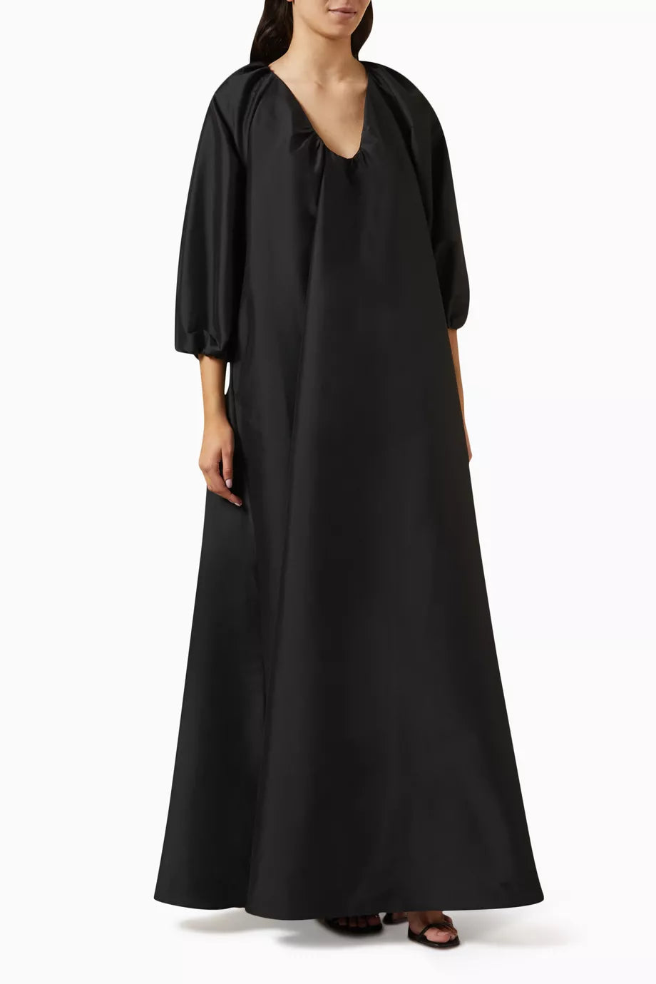 George Striped Dress in Taffeta