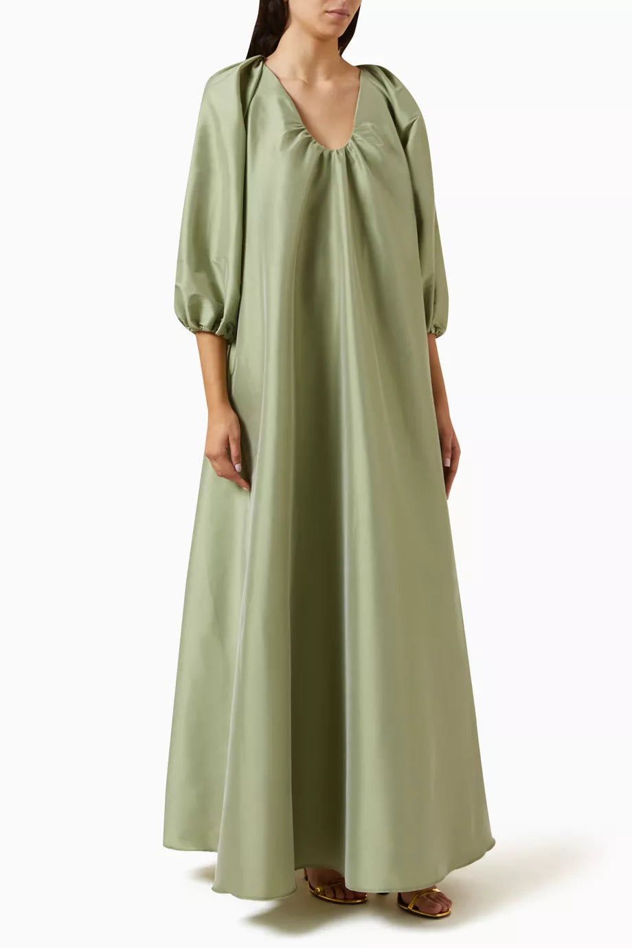 George Striped Dress in Taffeta
