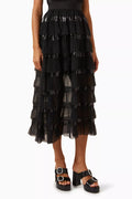 Josephy Ruffled Maxi Skirt