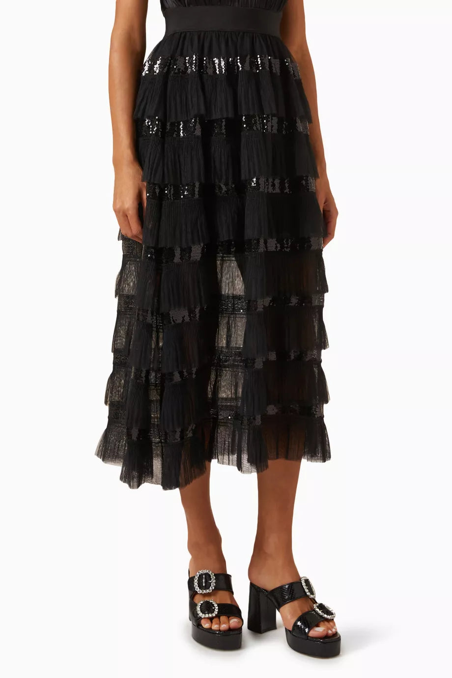 Josephy Ruffled Maxi Skirt