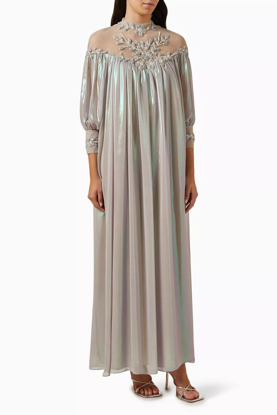 Hand-embroidered Maxi Dress