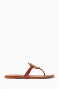 Miller Logo Sandals in Smooth Leather