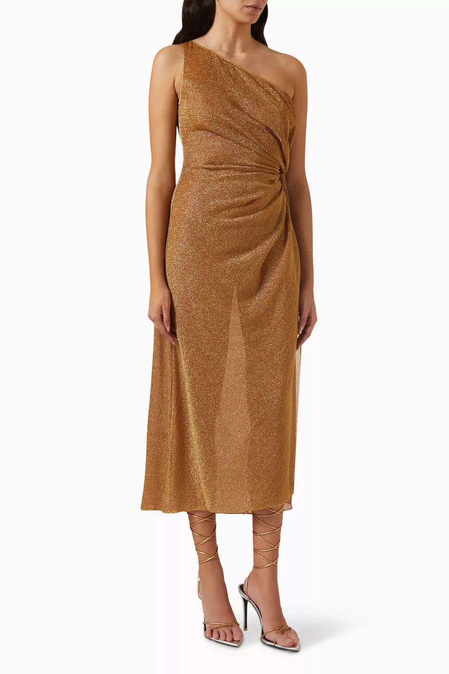 Lumière Sheer One-shoulder Dress