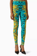 Baroccodile-print Leggings in Nylon-blend