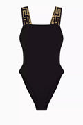 Greca Border One-piece Swimsuit in Nylon