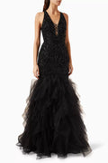 Bead-embellished Gown in Tulle