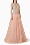 Crystal-embellished Gown in Tulle