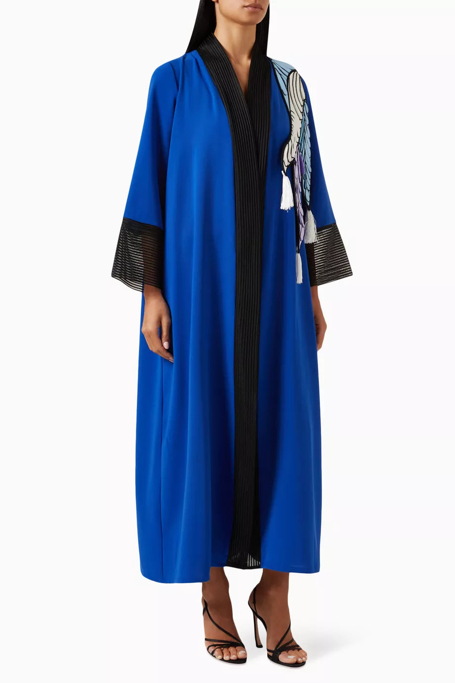 3D Embellished Jacket in Crepe