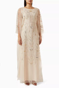 Embroidered Kaftan in Chiffon